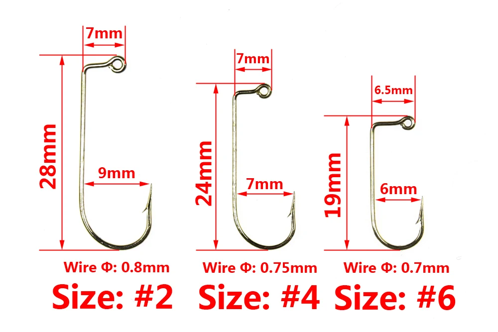 Wifreo#2#4 100 шт золотого цвета Абердин джиг крюк мухобойка Джиги Крючки 575 м