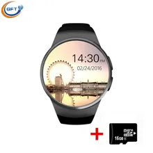 Gft kw18 smart watch plus mtk2502c unterstützung herzfrequenz sim-karte ios android bluetooth verbinden apple samsung telefon smartwatch tragen