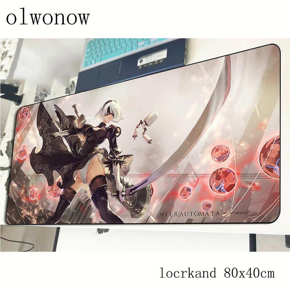  nier automata mouse pad 80x40cm New arrival mousepads best gaming mousepad gamer thick personalized