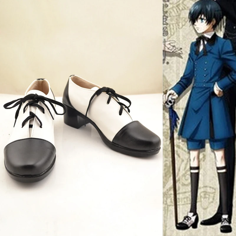 黒執事コスプレ靴シエル ファントムハイヴコスプレ衣装ブーツ大人の黒執事のcos靴 Black Butler Ciel Shoes Ciel Phantomhive Cosplay Shoesciel Cosplay Shoes Aliexpress