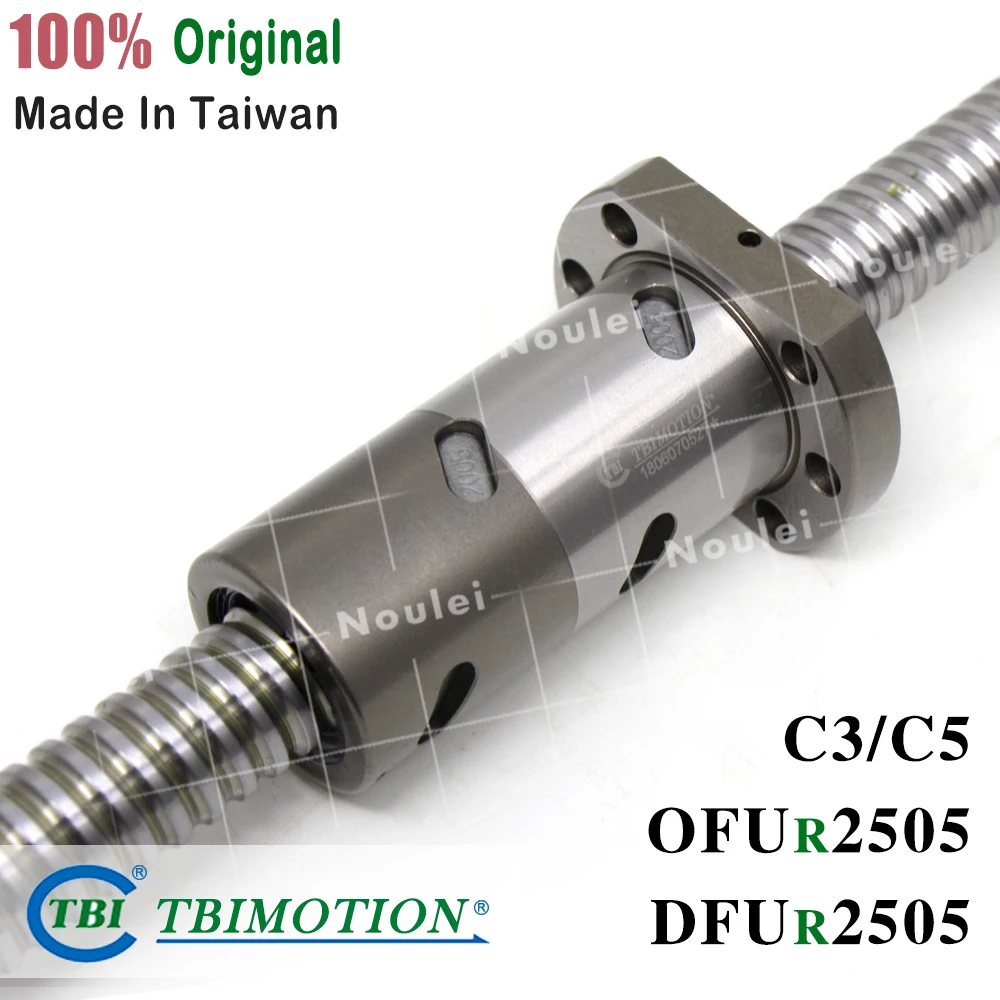 TBI 2505 C3 C5 Ball screw 5mm lead with Ballnut CNC anti backlash