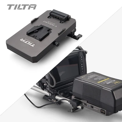 

Tilta TA-BTP-V-G 15mm LWS Rod Adapter V Mount Battery Plate For powering BMPCC 4K Camera Cage Accessories