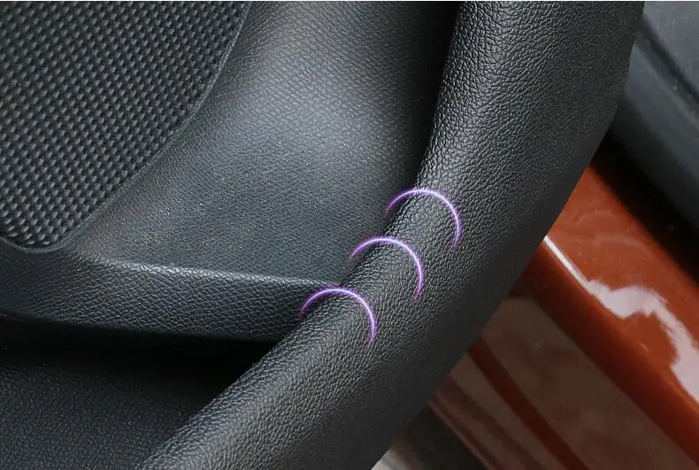 AOSRRUN внутренняя часть кожаной двери автомобиля защищает подушку от коврика автомобильные аксессуары для peugeot 5008 4008
