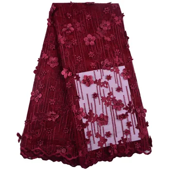 

Bridal Dress Lace French Beaded African Tulle Lace Fabric For Party High Quality African French Net Lace Fabric A1305