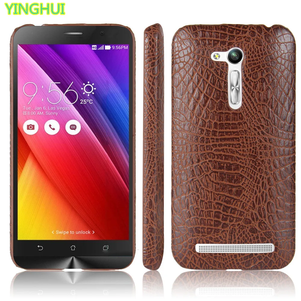 For Asus Zenfone Go ZB452KG Compact phone bag case Luxury Crocodile Skin PU Protective Case Cover |