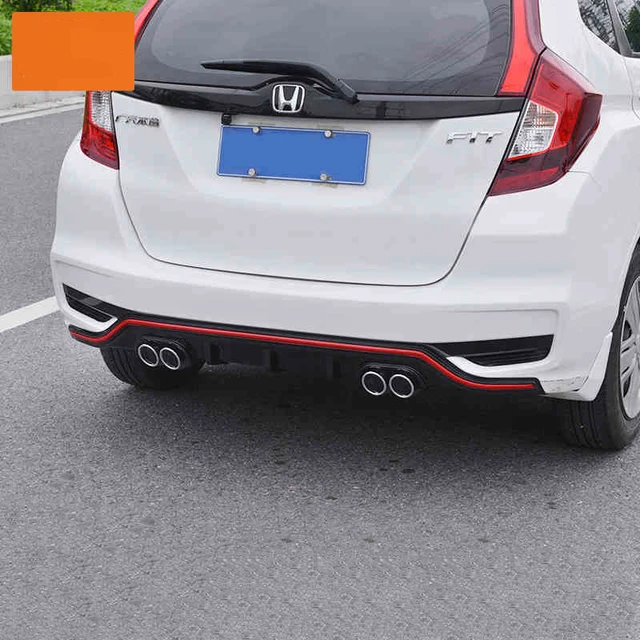 For Honda JAZZ FIT GK5 2018 2019 Rear Bumper Diffuser Bumpers Lip