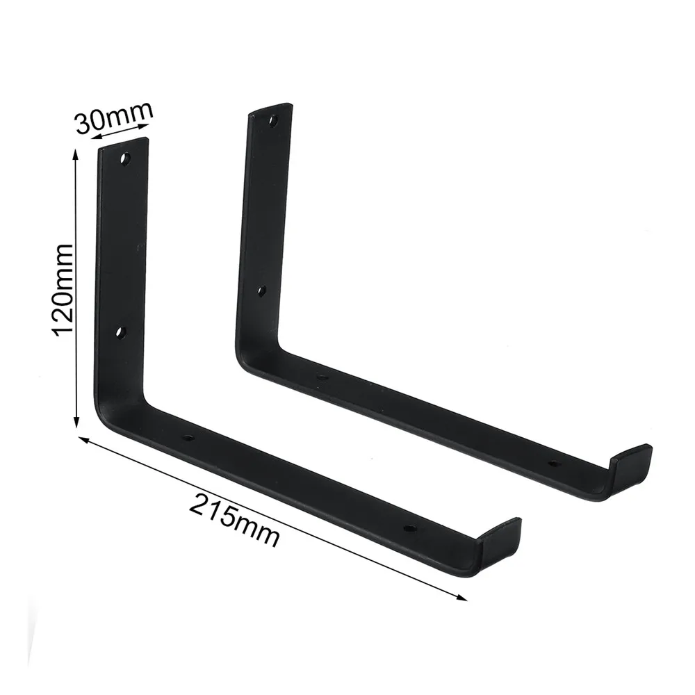 2 шт. l-образный кронштейн чугунная сверхмощная доска для строительных лесов для настенной полки дисплей плавающие доски для домашнего хранения угловой кронштейн