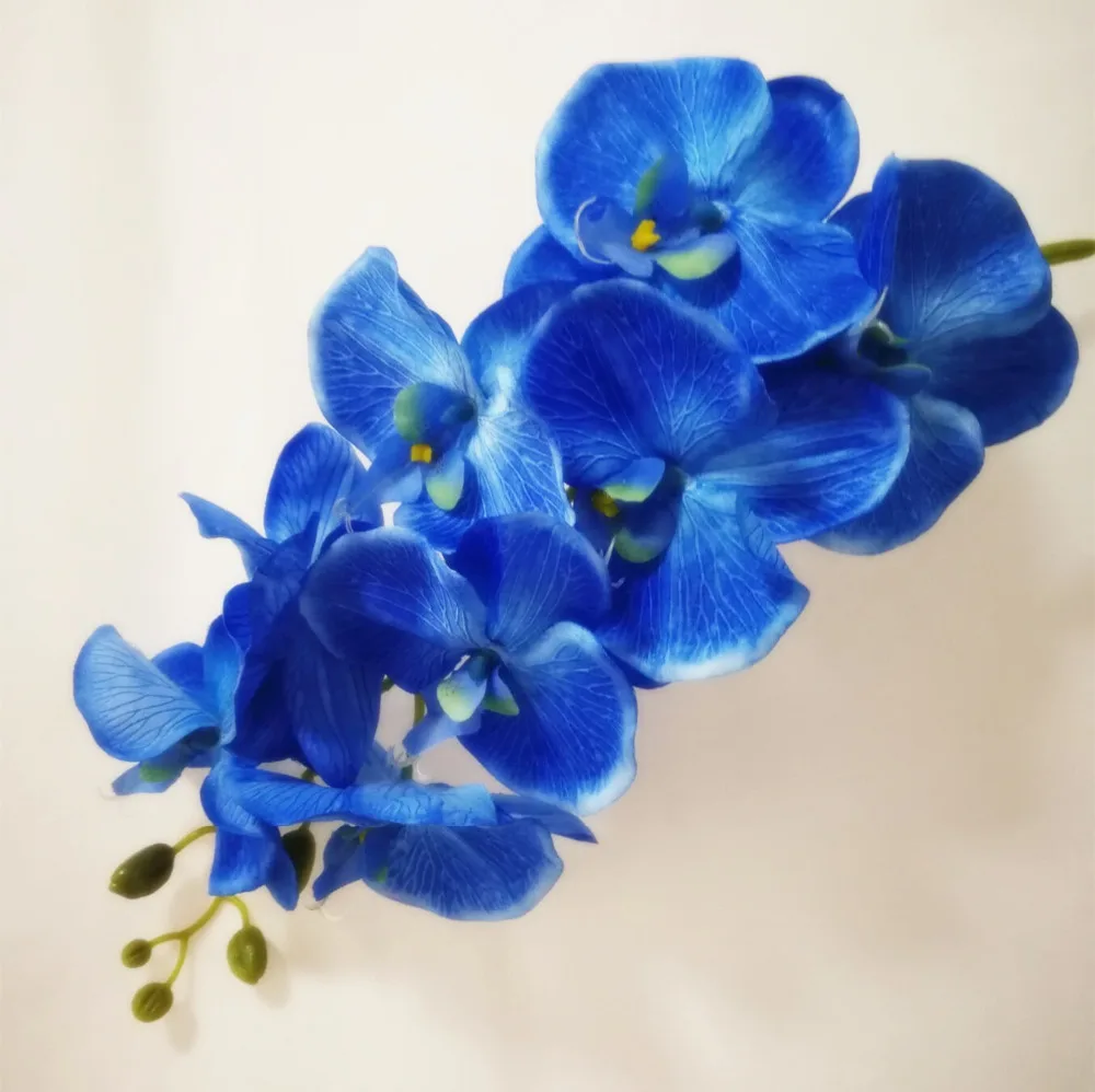 5pcs Fake Single Stem Moth Orchids 8 heads Big Size Phalaenopsis Orchid