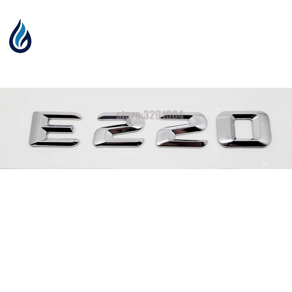

Chrome E220 Auto Trunk Rear Bumper Numbers Letter Badge Emblem Logo For Mercedes Benz E Class W207 w204 w203 w211 w210 w212 w205