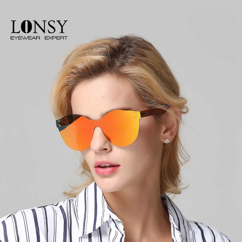 

LONSY Women Wooden Polarized Sunglasses LS5038