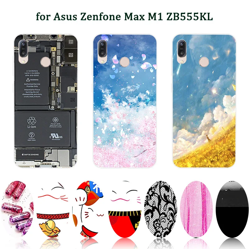5 &quotдля Asus Zenfone Max M1 ультра тонкий прозрачный Силиконовый ТПУ Мягкая неваляшка