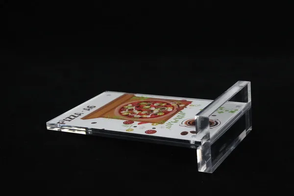 Акриловый держатель для этикеток 10*15 см A6 T магнитный двойной размер|acrylic card stand|table