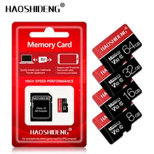 Micro SD Memory реальная емкость карты 4 ГБ 8 ГБ 16 ГБ 32 ГБ Microsd TF флэш-карта памяти Drive Memory Stick лучший подарочный