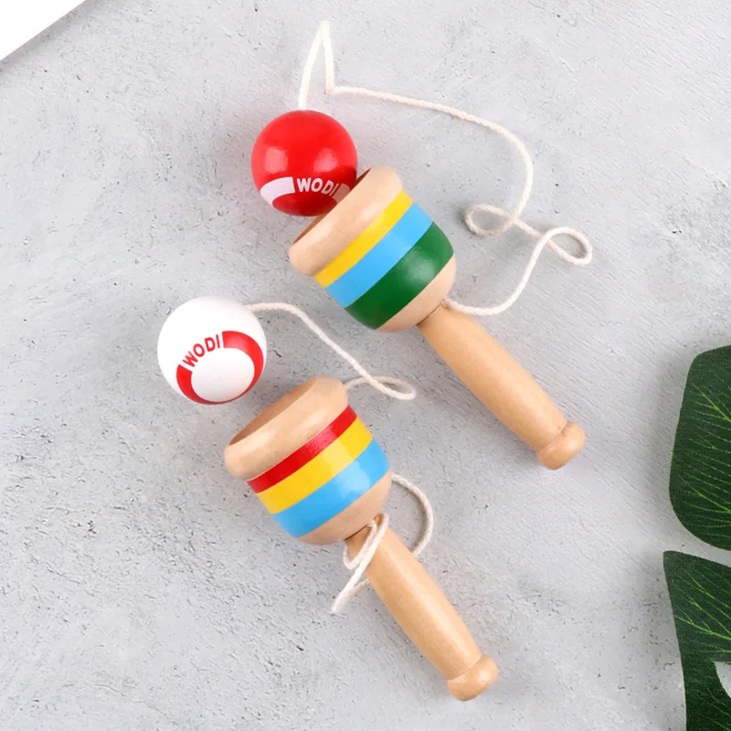 Greatest  Candywood Wooden Toys Ball Coordination Game Sword Juggling Ball Skills Kendama Wooden Skill Educat