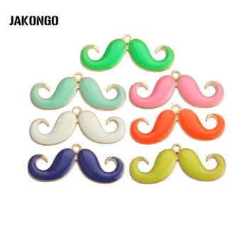 

JAKONGO 6 pieces Colorful Mustache Charms for Jewelry Making Pendants of Jewelry Findings 45mm*18mm