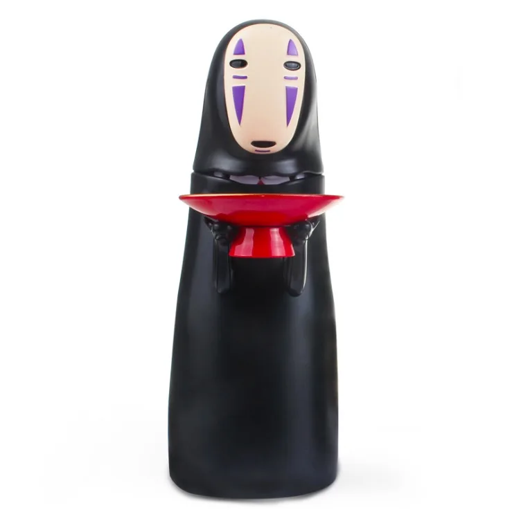  1 pc Faceless Man Ghost Figure Coin Cartoon No-face Piggy Bank Noppera Funny Saving coin box saver 