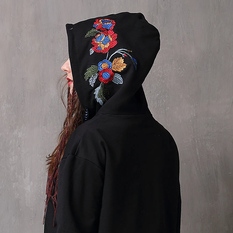 Свитшот для женщин 2018 Yuzi.may Boho новые хлопковые толстовки с длинным рукавом