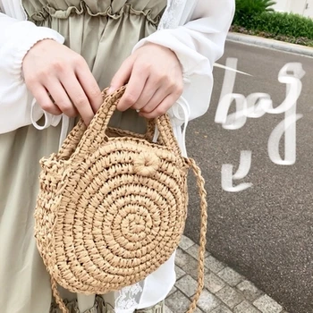 

Woman Bag 2018 Handmade Straw Bag Ladies Crossbody Shoulder Bags Female Purses and Handbags Beach Bag Women bolsa feminina