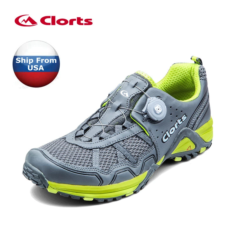 (Shipped From USA Warehouse)2018 Clorts Men Trail Running Shoes BOA Fast Lacing Sport Shoes
