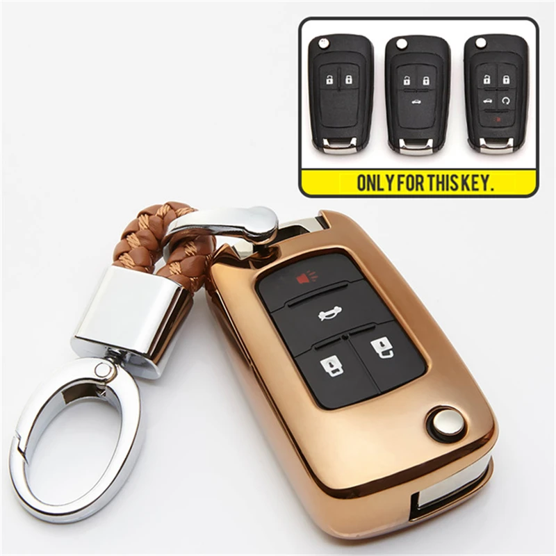 

For Chevrolet Cruze 2013 Spark Onix Siverado Volt Camaro Aveo 2011 2012 Sonic Orlando Malibu Trax TPU Car Key Cover Shell Holder