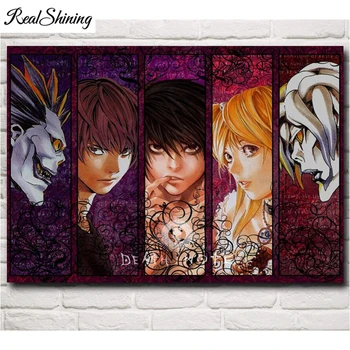 

REALSHINING Death Note Japanese,Full,Diamond Embroidery,5D Diamond Painting Anime,Cross Stitch,Diamond Mosaic pattern FS1538