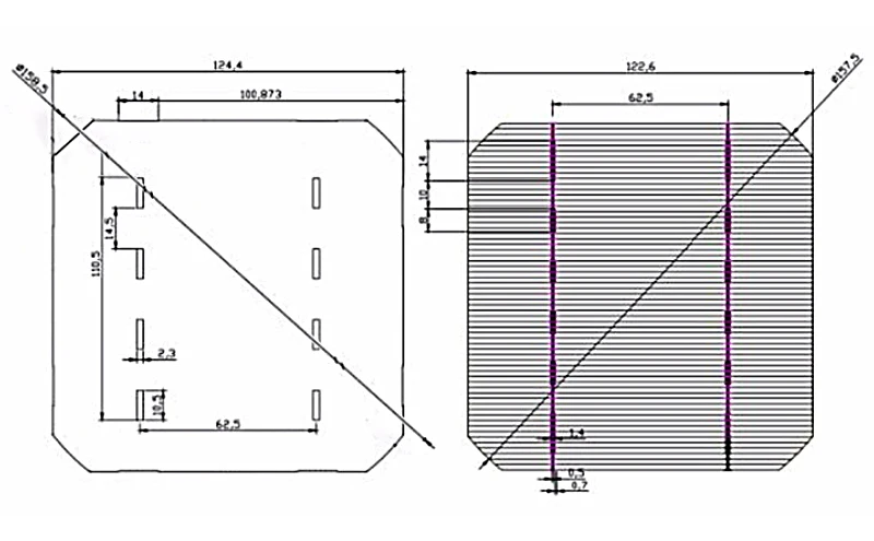 XINPUGUANG 10 шт моно фотоэлектрические солнечные панели для DIY Kit 19% 125*125 мм монокристаллический кремний 2,8 вт DIY солнечные батареи