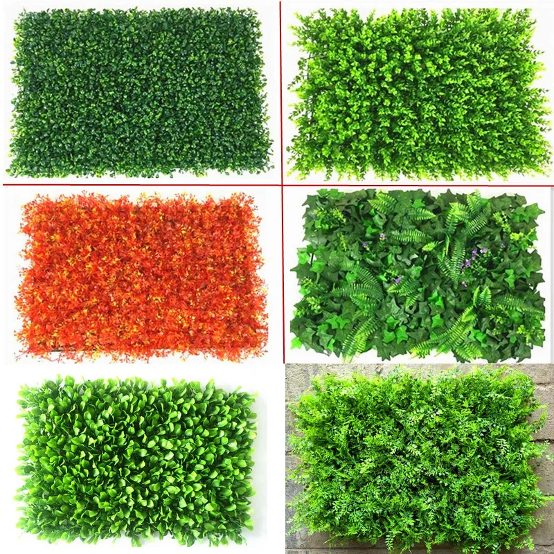 40*60 см DIY искусственные 3D зеленые стены садовый декор растения Трава зеленый Ландшафтный квадратный газон листья эвкалипта газон