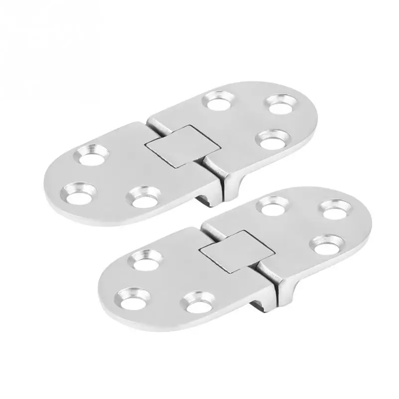 

1 Pair Marine Boat Door Hinge Boat Stainless Steel Hinges Stamping Cabinet for Marine Cabin Door 66*30mm