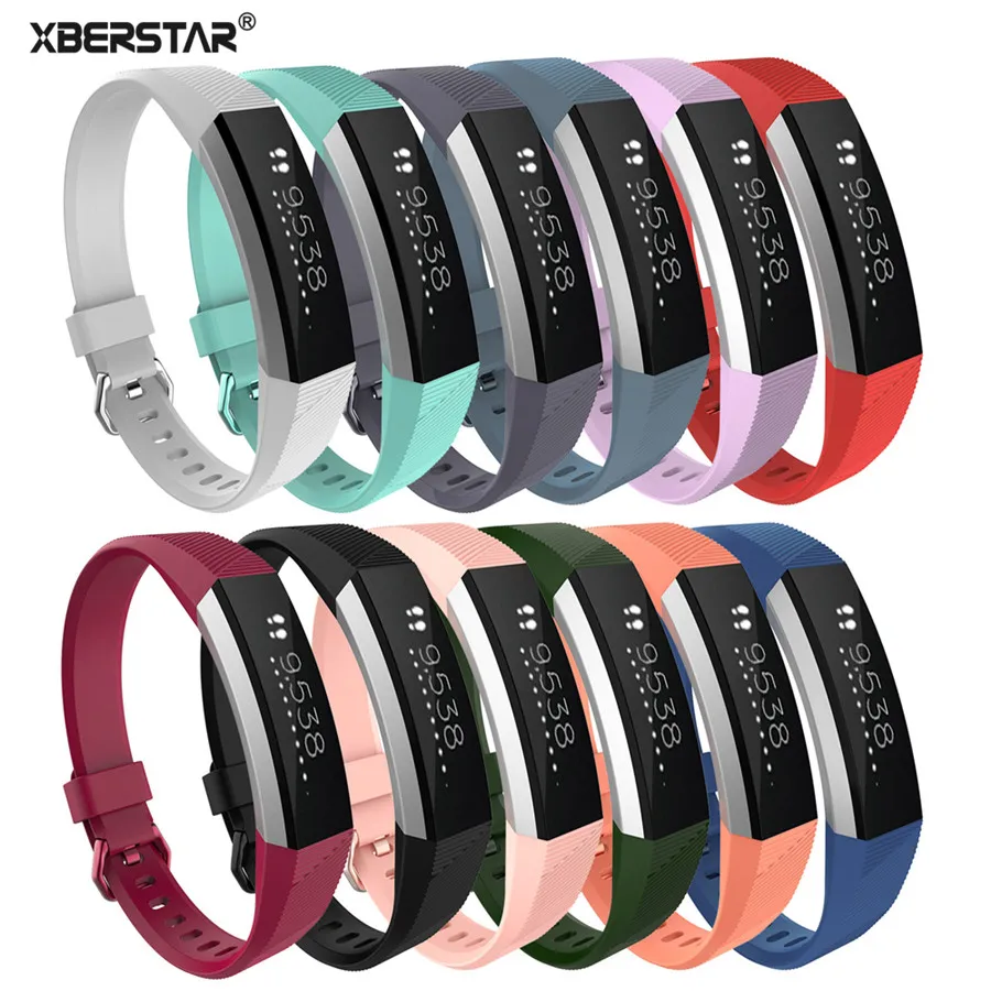 Силиконовый ремешок XBERSTAR унисекс Браслет Для Fitbit Alta HR сменный фитнес С