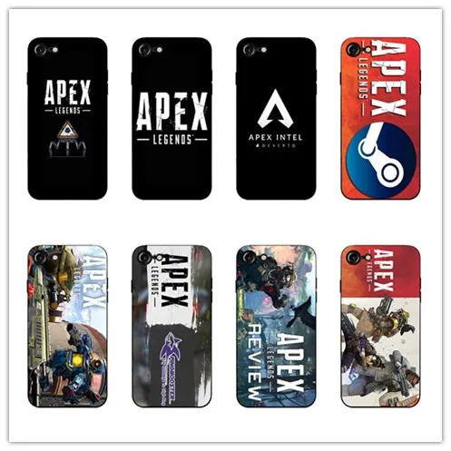 Apex legends черный супер мягкий силикагель сотовый телефон чехол для iPhone 5 5S SE 6 6s p 7 8 X XS