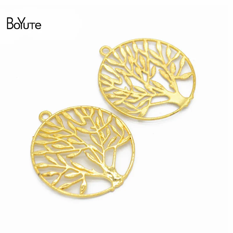 BoYuTe (20 PiecesLot) Metal Alloy 37MM Tree of Life Pendant Diy Hand Made Jewelry Accessories (4)