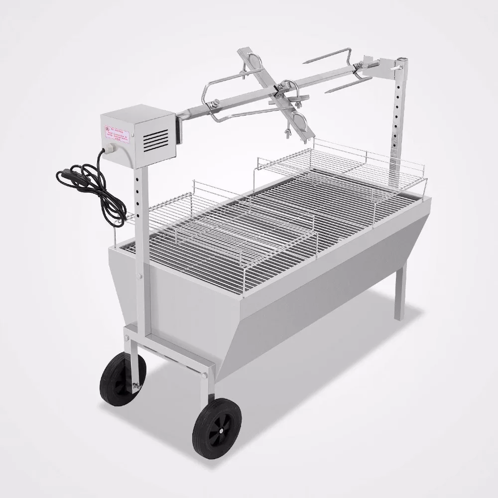 Libras de Rolamento Torrador com Motor Cordeiro Spit Elétrico Grill Rotisserie 132