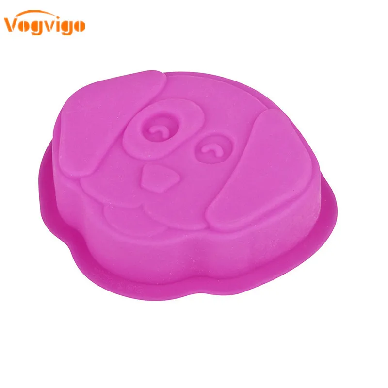 

VOGVIGO Food-Grade Silicone Cute Dog Fondant Mould 3D Dogs Head Cake Mold Cake Decorating Tools Silicone Cake Mold