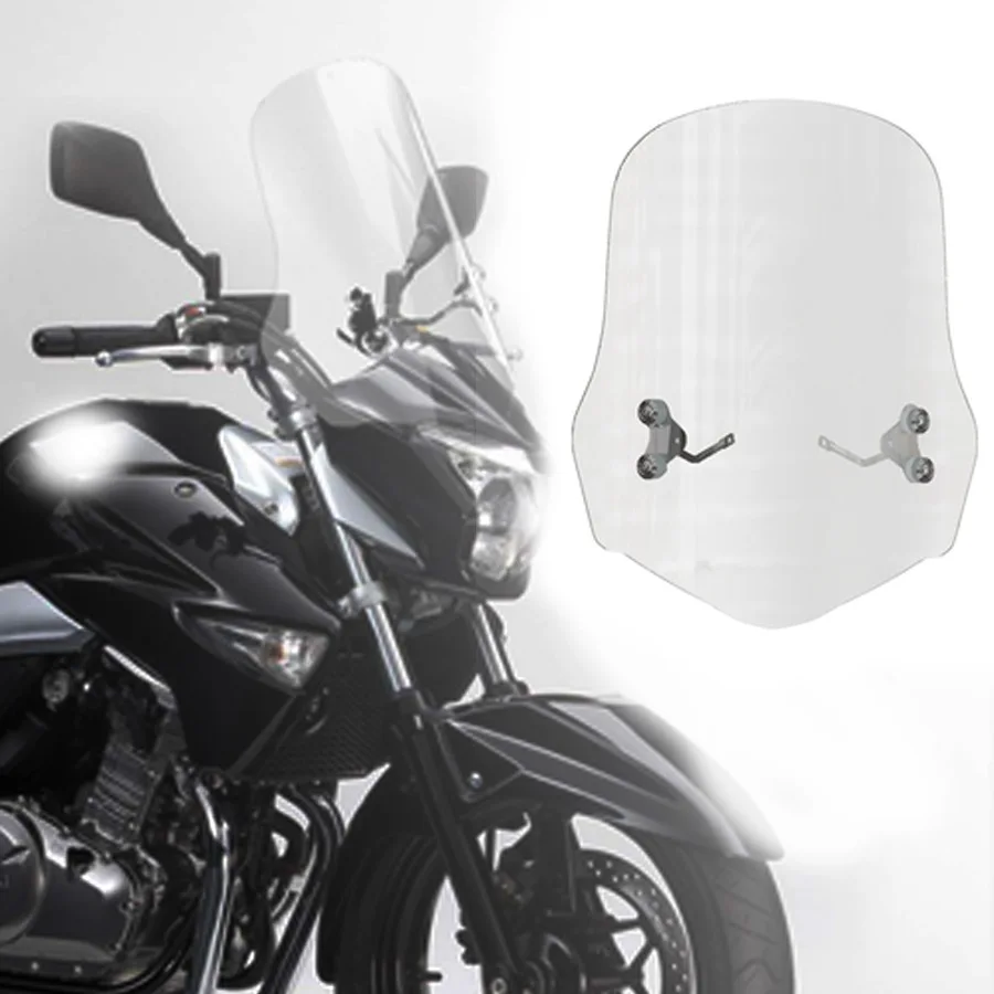 

Motorcycle High Quality ABS 40CM/50CM Front Windshield Windscreen Wind Deflectors Clear LENS for Suzuki GW 250