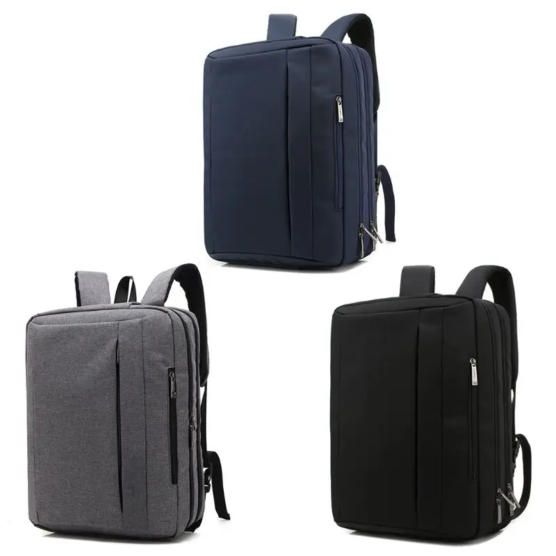 

15.6 Inch Oxford fabric Laptop Backpack Convertible Rucksack Shoulder Bag Messenger Laptop Case Business