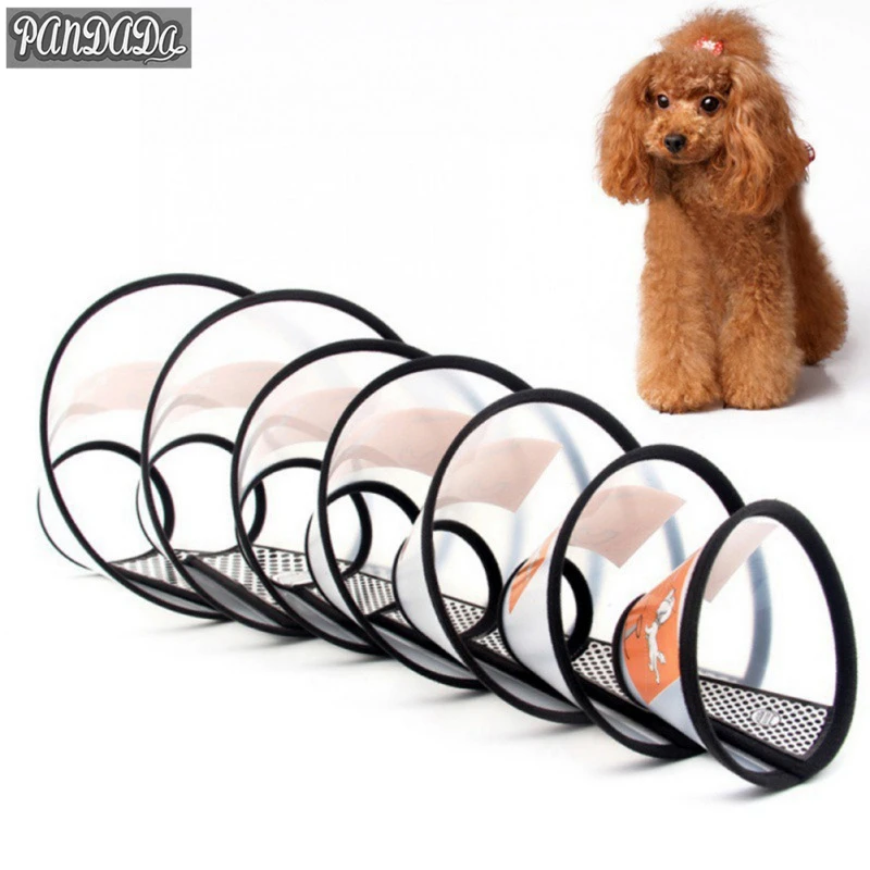 

Puppy Dog Cone Elizabethan Collar Pet Dog Protective Wound Healing Prevent Lick Collars Mascotas Isabelino Perro