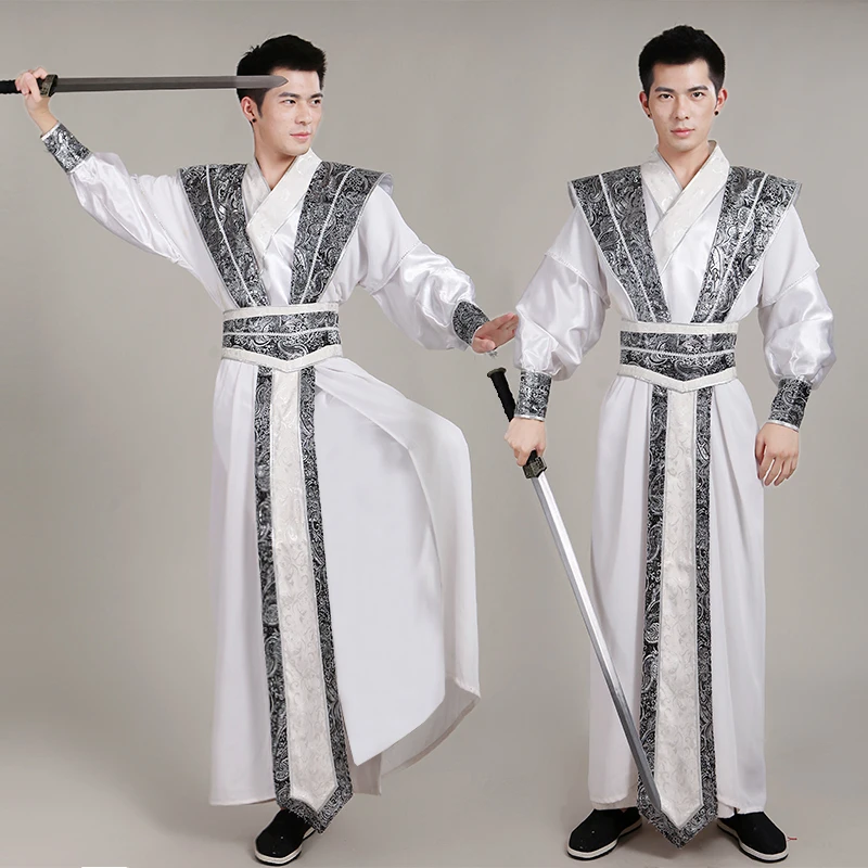 Teenager Kids Boys Ancient Costume Hanfu Chinese Robe Photography Dress Cosplay