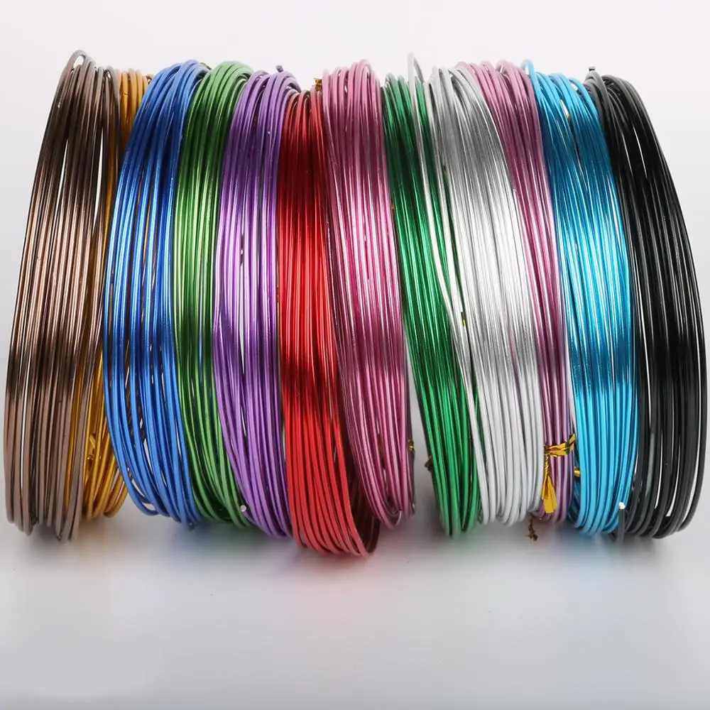 

3/10 Meters Anadized Dia Aluminum Wire 1/1.5/2/2.5mm Soft Craft Versatile Painted Aluminium Metal Wire For DIY Jewelry Findings