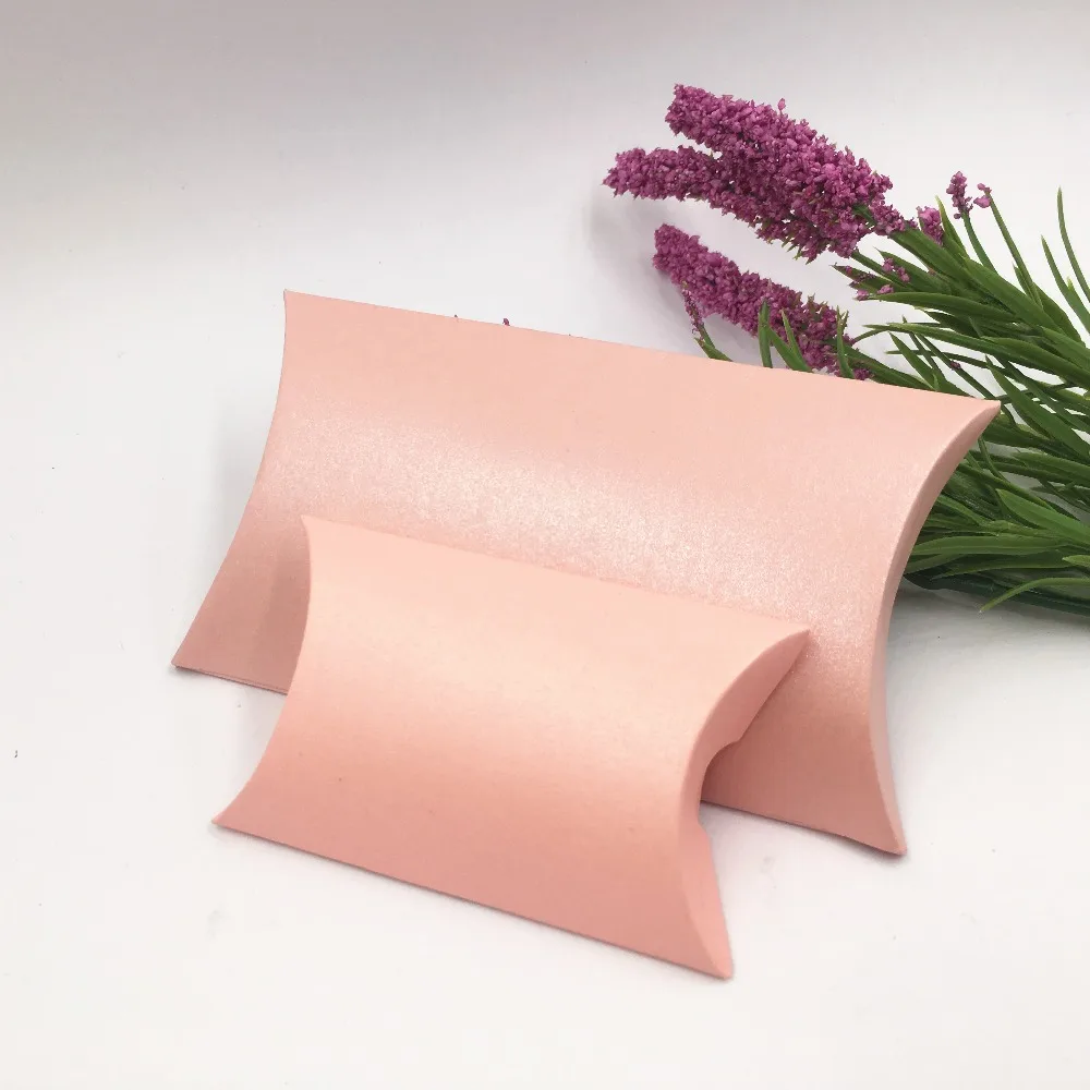 1000 шт./лот коробки в форме розовой подушки с розовой коробкой для свадебной вечеринки