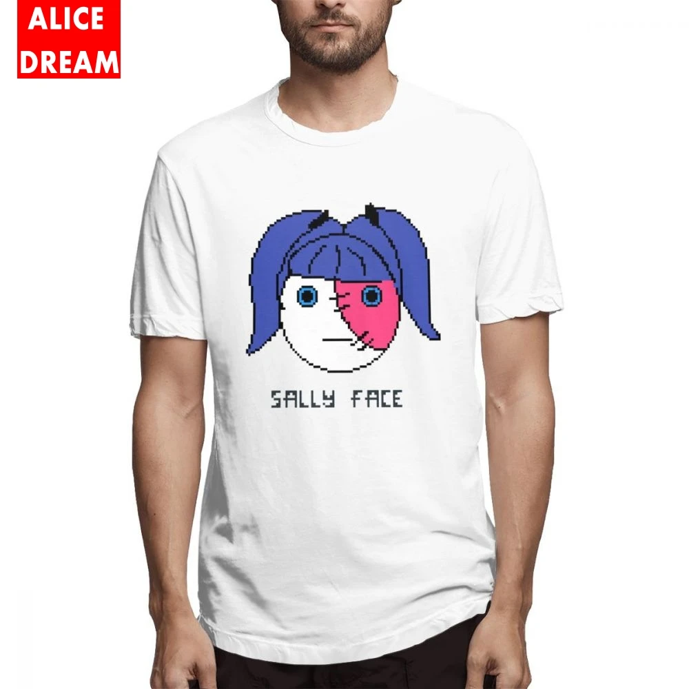 T shirt Boy Sally Face Pixel Art Shirt Soft Round Collar Free Shipping Tshirt 3D Print Tees Casual New Arrival | Мужская одежда