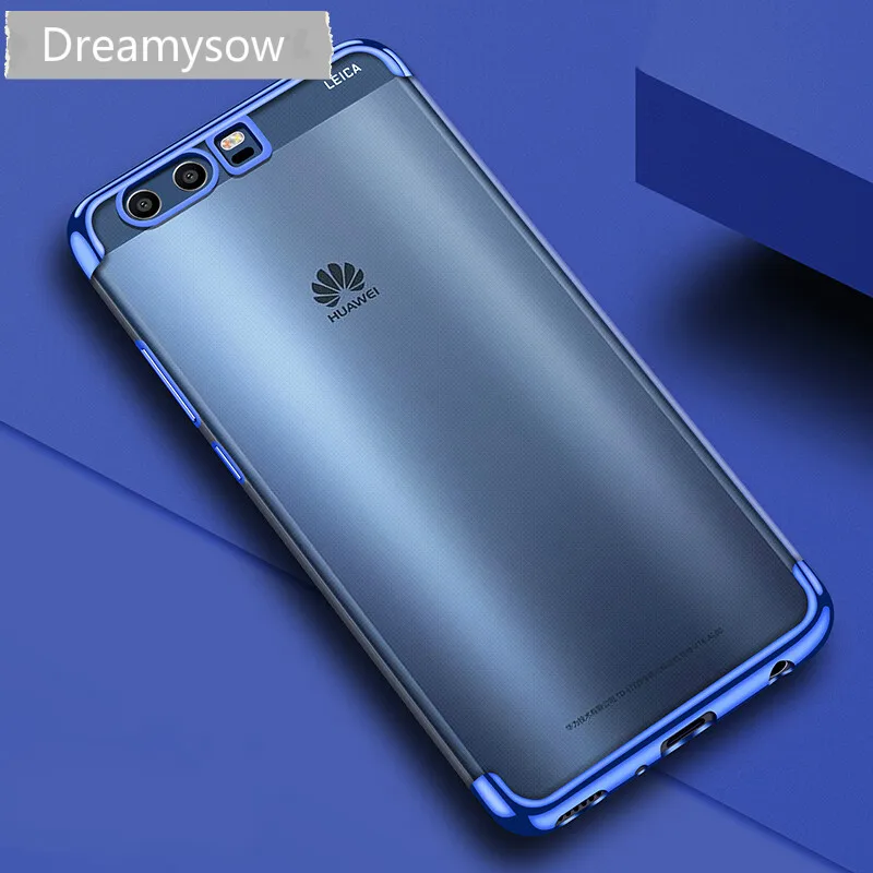

Luxury Tpu plating Cases For Huawei P30 Pro P20 Liite Nova 3 3i Mate20 Pro P8 P9 Lite 2017 silicon soft transparent bag Cover