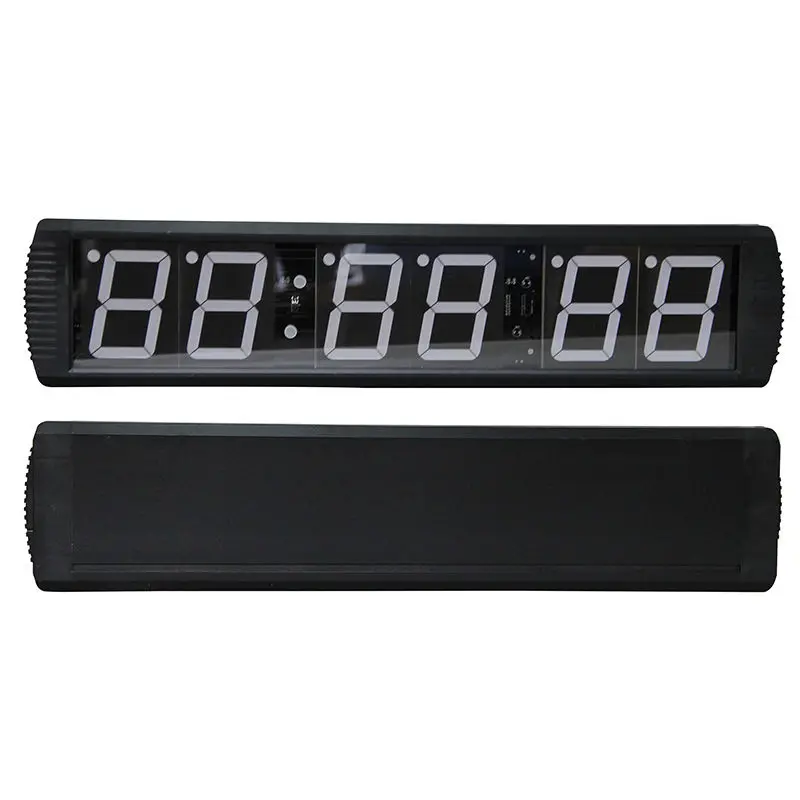 

6-Digit LED GYM Crossfit Timer Stopwatch Interval Gym Boxing Wall Timer & Remote Countdown Count up