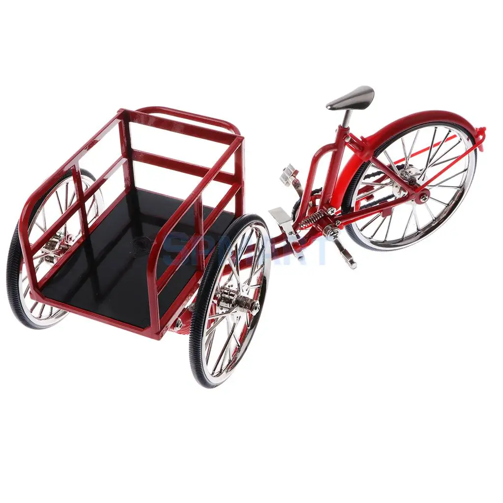 1:10 Scale Alloy Diecast Racing Tricycle Bike Model Vehicle Bicycle Cycling Toy Red