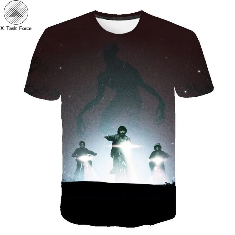 

Newest Kids T-shirt Funny Design Two-worlds Men/Women T-shirt 3d Print T-shirt Summer Hip Hop Short Sleeve Stranger Things Tops
