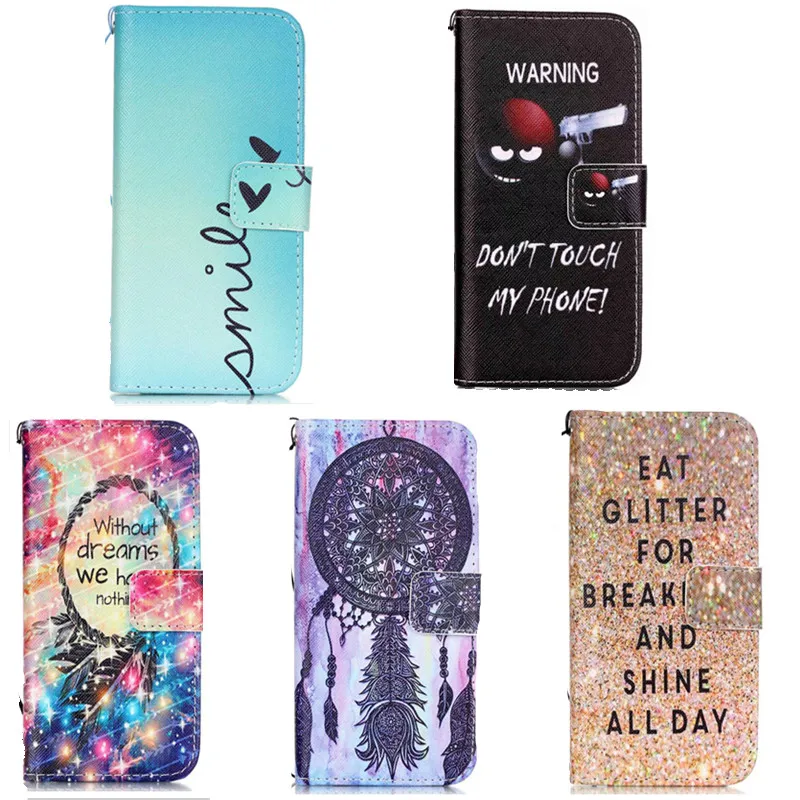

luxury Flip Leather Wallet Case For iPhone 6 6s 7 8 Plus 5 5C 5s SE Cover For Samsung Galaxy S6 S7 Edge S3 S4 S5 mini case
