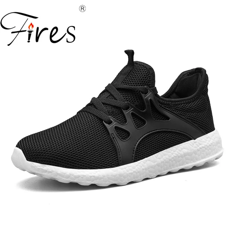 

2019 Outdoor for adult men road running jogging walking sports shoes high-quality lace-up Breathable mesh male sneakers