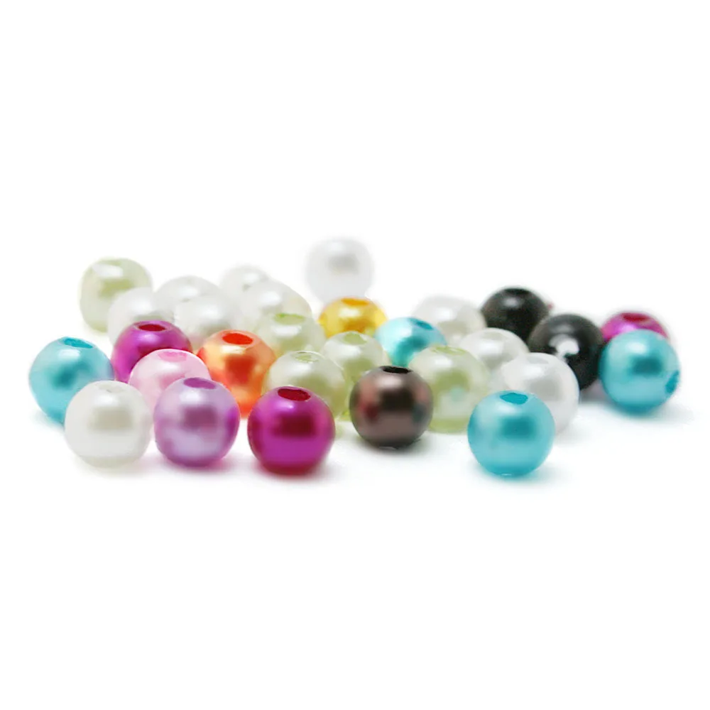 

Wholesale Approx 4mm 2000pcs/lot Multicolor ABS Pearl Imitation Round Plastic Acrylic Loose Beads for DIY Jewelry CN-BSG01-01