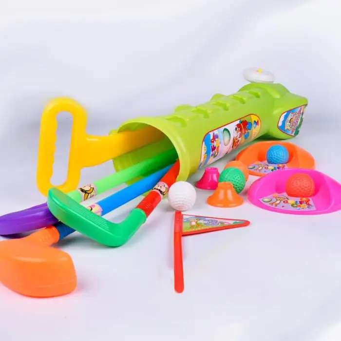 Детские игрушки Гольф Caddy набор шаров клубы тележка для мальчиков и девочек открытый сад игры игрушки B2Cshop