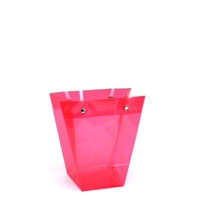 10 шт цветная мини-форма квадратная бонсай в горшках Подарочная сумка Роза пакет мешок цветок - Цвет: Красный
