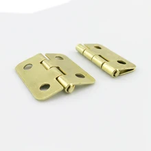 17193TW JMT 2Pcs 1 7 1 8cm Imitation Copper Small Folding Hinge with 4 Holes Mini